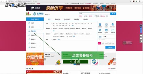 移动如何进行网上选号