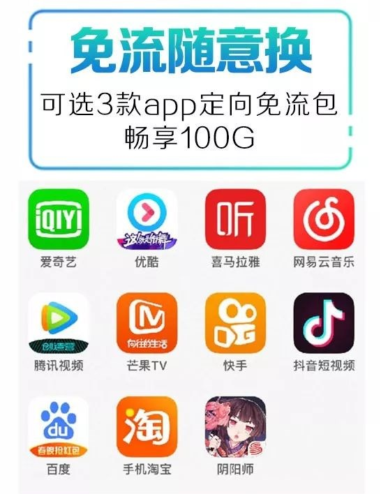 2022移动花卡宝藏版套餐资费表,(移动花卡定向流量APP)